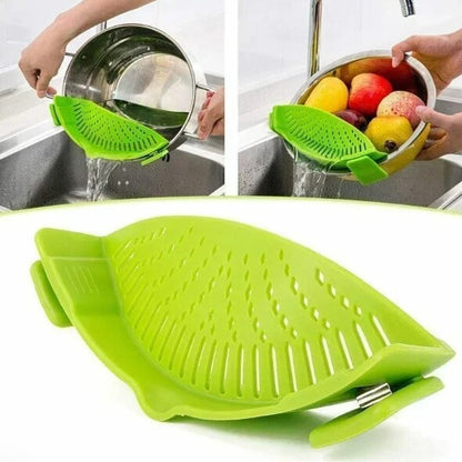 Clip On Strainer Silicone For All Pots And Pans