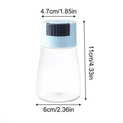 Glass press control seasoning shaker