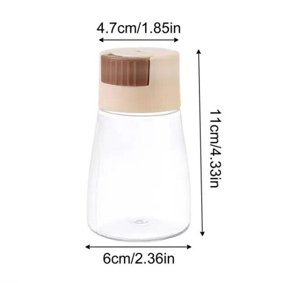 Glass press control seasoning shaker