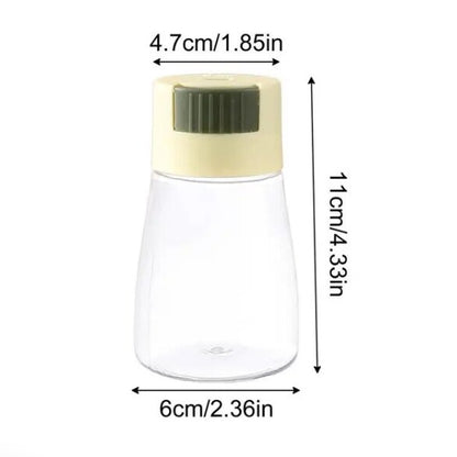 Glass press control seasoning shaker